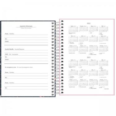 Agenda Espiral Di�ria M4 11,7 X 16,4 Cm Pepper Feminina 2024 Tilibra