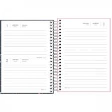 Agenda Espiral Di�ria M4 11,7 X 16,4 Cm Pepper Feminina 2024 Tilibra