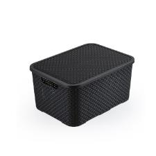 MINI CAIXA ORGANIZADORAS RATTAN PRETATEND�NCIAS 3,5 LITROS