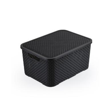 MINI CAIXA ORGANIZADORAS RATTAN PRETATEND�NCIAS 3,5 LITROS