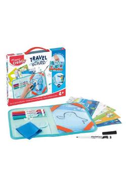 KIT CREATIV TRAVEL BOARD C/ACESSORIO PARA COLORIR MAPED