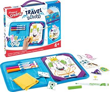 Kit Creativ Travel Board Acess�rios Magn�ticos, Maped, 969311, Branco/Azul