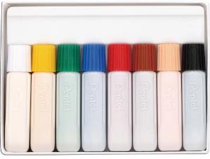 Tinta Aquarela Base D''AGUA c/8 Cores REF.HTP-8B PENTEL