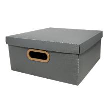 CAIXA ORGANIZADORA LINHO CHUMBO G 35 X 35 X 16CM DELLO
