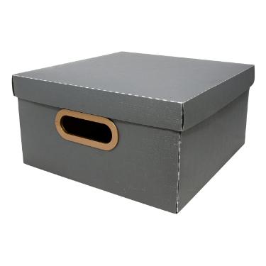 CAIXA ORGANIZADORA LINHO M�DIA 29 X 29 X 15CM CHUMBO DELLO