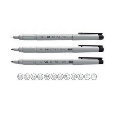 CANETA T�CNICA GRAF TECH 0.7 MM PRETO CIS