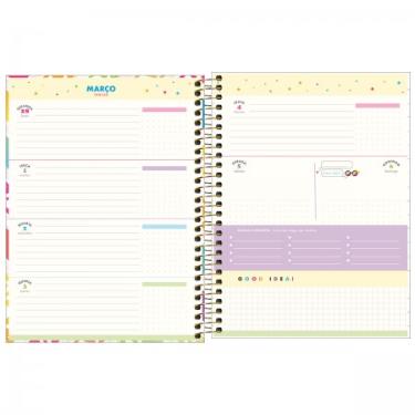 Agenda Planner Espiral M7 17,7 X 24 Cm Be Nice 90 G 2024 Tilibra