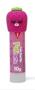 Cola em Bast�o Funtastic Morango 10g Tris