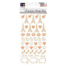 Adesivo Mini Foil Rose Acess�rios Femininos Toke e Crie