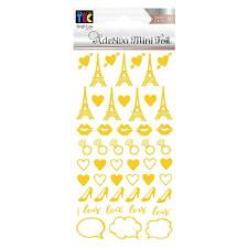 Adesivo Mini Foil Dourado Acess�rios Femininos Toke e Crie