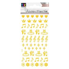 Adesivo Mini Foil Dourado Bailarina Toke e Crie