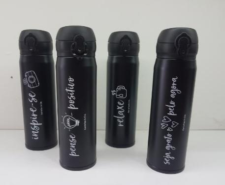 Garrafa Termica Frase CorPreta