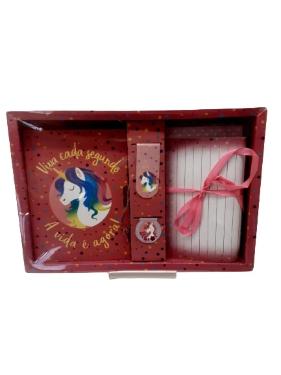 Kit Di�rio Unic�rnio 56 Folhas