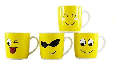 Caneca Porcelana 400ml Smile