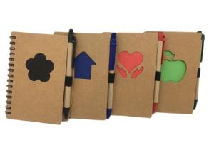 Bloco Anotacao Eco Mini Com Caneta Sortido