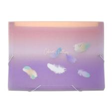 PASTA SANFONADA A4 12 DIVIS�RIAS DAC SONHOS COLOURFUL FEATHERS LIL�S