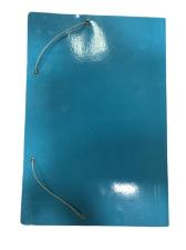 Pasta cart�o duplo 480g c/aba elast az claro polycart