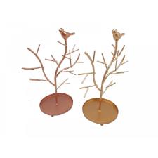 PORTA JOIAS �RVORE COM PASSARO COM BASE