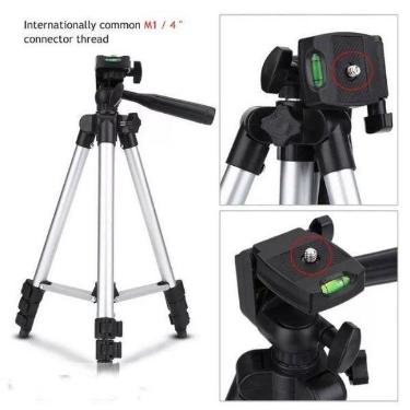 Trip� de Alum�nio Regul�vel para C�mera Fotogr�fica Celular Profissional Tripod 3110