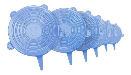 KIT COM 6 TAMPAS DE SILICONE WINCY