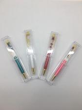 Caneta Cristal Flor Sortida