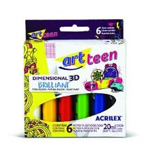 RELEVO ACRILEX DIMENSIONAL 3D BRILLIANT 6 CORES