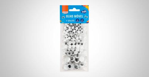 Olho M�vel 6 Pacotes 2 Modelos 3 Tamanhos BRW