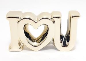 Enfeite I Love Uou Ceramica Interponte HD52963