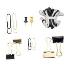 Kit Papelaria Bee Unique Preto/Dourado SL-190088