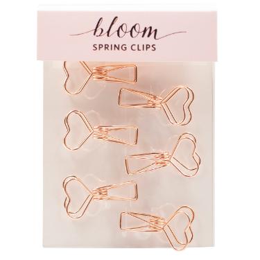 Prendedor de Papel Bloom Spring Cora��o C/6 SL-190091