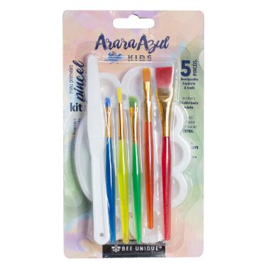 Kit Meu Primeiro Pincel Bee Unique Arara Azul C/5 YJ-190026