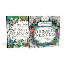 Cole��o Selva M�gica + Oceano Perdido Livro De Colorir Johanna Basford