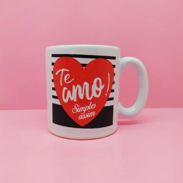 CANECA TE AMO SIMPLES ASSIM 280ML PEGORIN
