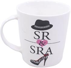 Caneca De Porcelana Senhor E Senhora 350ml Taimes