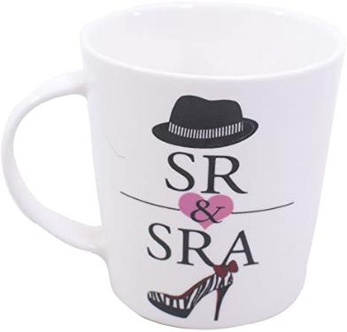 Caneca De Porcelana Senhor E Senhora 350ml Taimes