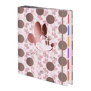 CADERNO FICHARIO ARGOLADO MINNIE MOUSE 185X251 MM - 48 FLS DAC