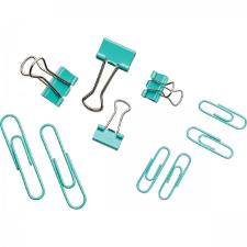 KIT CLIPS E PRENDEDORES DE PAPEL AQUA TILIBRA