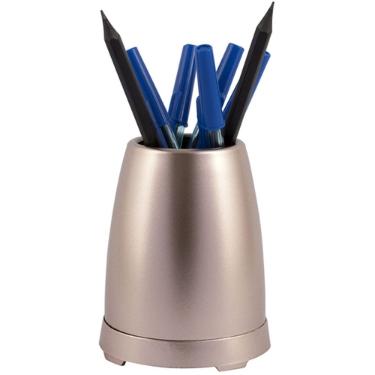 PORTA LAPIS E CANETA ROSE METALIZADO MAXCRIL