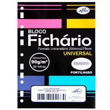 REFIL PARA FICHARIO UNIVERSITARIO 80FLS BRANCO PONTILHADO 90G MERCI