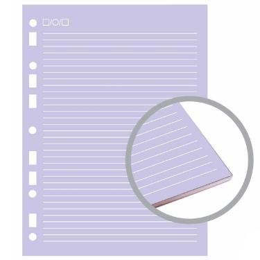 REFIL PARA FICHARIO UNIVERSITARIO 40FLS CANDY 5 CORES PAUTADO 90G MERCI