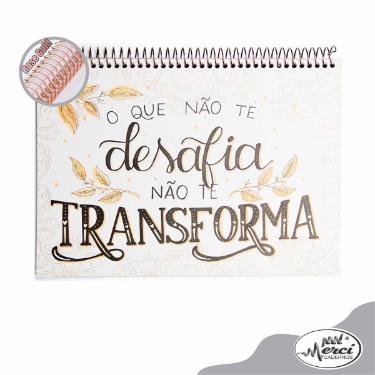 CADERNO PARTNERS PARA LETTERING PONTILHADO MERCI