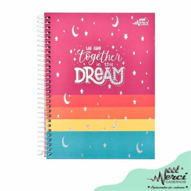 CADERNO ESPIRAL COLEGIAL DREAM 80 FOLHAS 90G MERCI