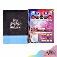 CADERNO ESPIRAL COLEGIAL GOOD VIBES 80 FOLHAS 90G MERCI