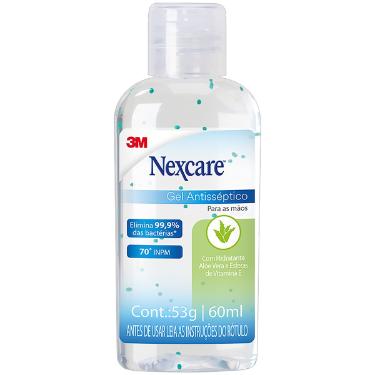 GEL ANTISS�PTICO NEXCARE 70% 60ML ALOE VERA