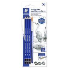 LAPIS GRAFITE AQUARELAVEL STAEDTLER COM PINCEL 4 PE�AS