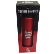 SQUEEZE VERMELHO COM BICO 600ML - FLAMENGO