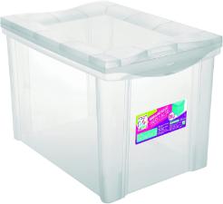 ORGANIZADOR PL�STICO 30 LITROS CRISTAL ORDENE