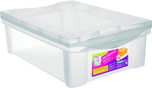 CAIXA ORGANIZADORA PL�STICO 13,5 LITROS CRISTAL ORDENE