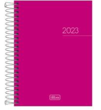 Agenda Espiral Di�ria M4 11,7 X 16,4 Cm Pepper Rosa 2024 Tilibra