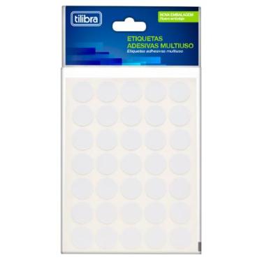 ETIQUETA ADESIVA 13MM BRANCA 6 FOLHAS 420 UNIDADES TILIBRA